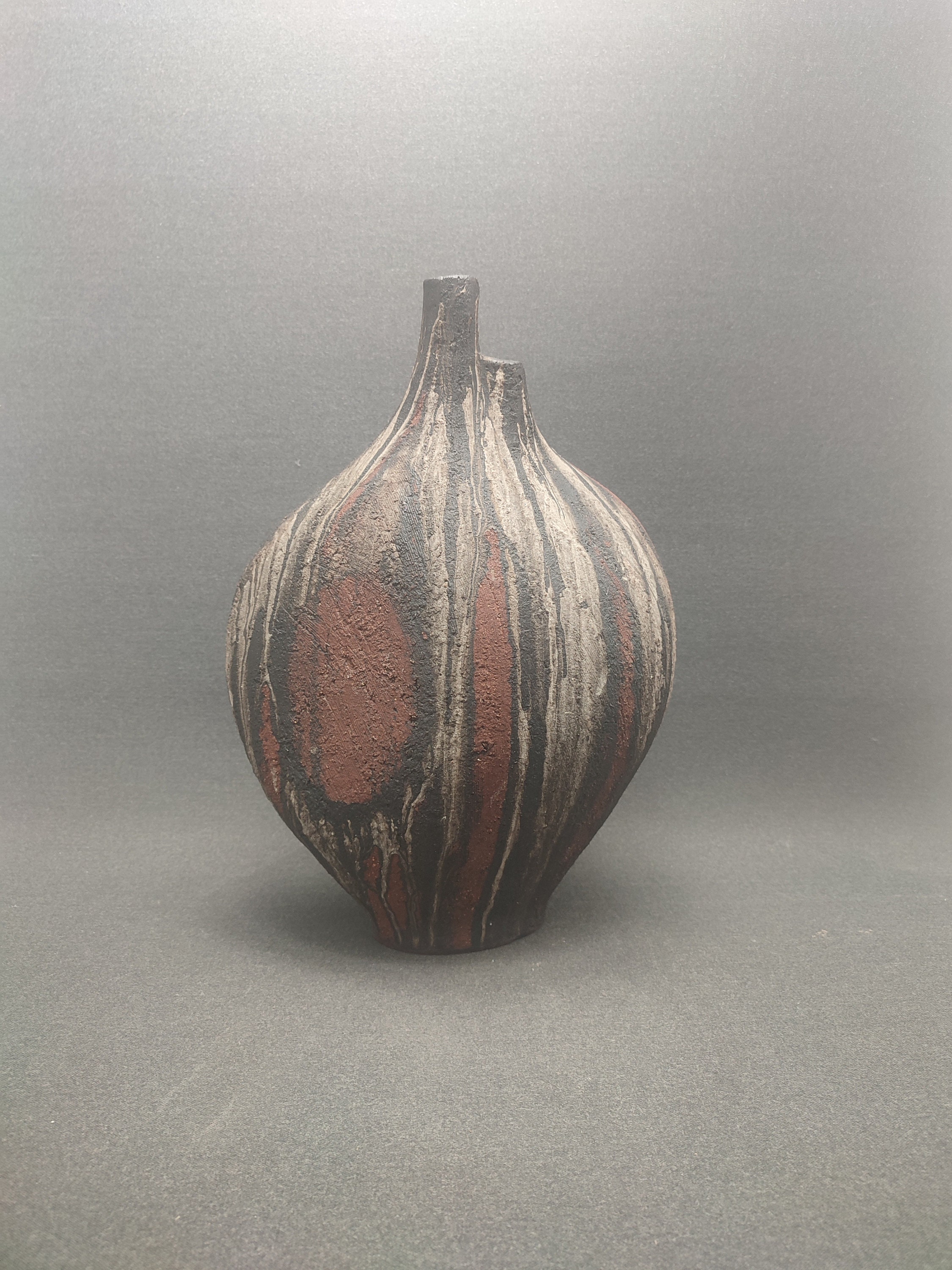 Gerhard Liebenthron  Studio ceramic marked GL81 -  Large vase  - Mid Century