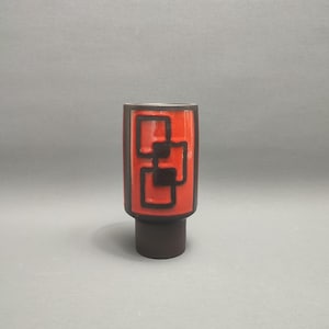 Stunning rare  studio ceramic vase by Wendelin Stahl - Germany