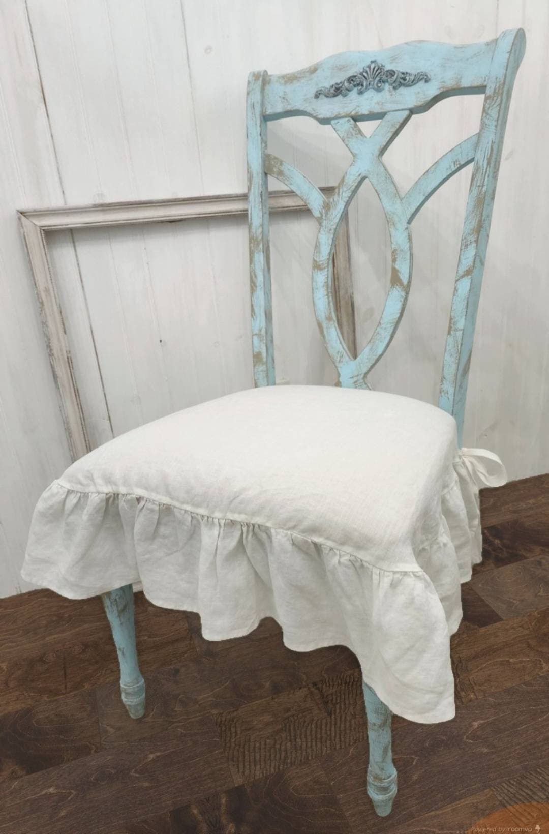 Slipcovered chairs shabby chic deals