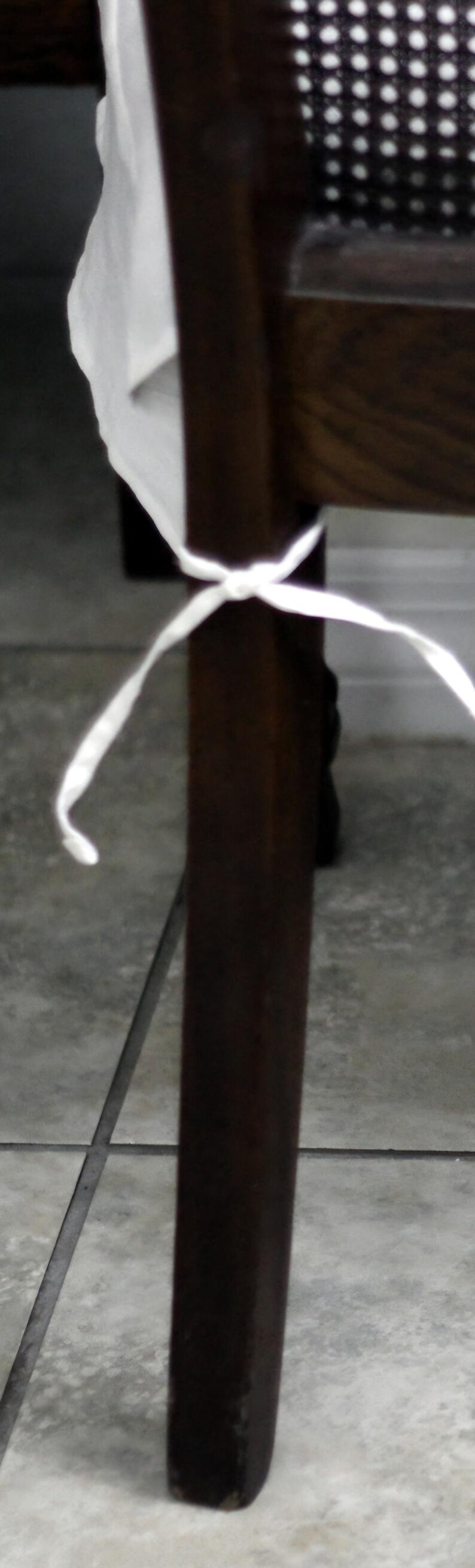 Fundas de lino natural para sillas, diseño sencillo y minimalista de 3 lados. imagen 3