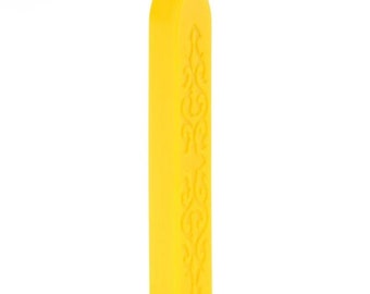 Bâtonnet de cire à cacheter jaune sans mèche pour sceau - Baton cire jaune sans mèche