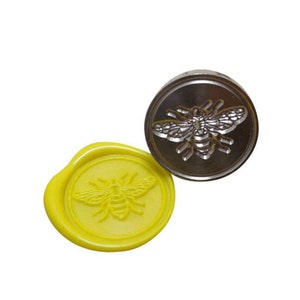 Sceau pour cachet de cire avec une abeille - Sceau abeille pour cadeau gourmand, déco pot de miel...