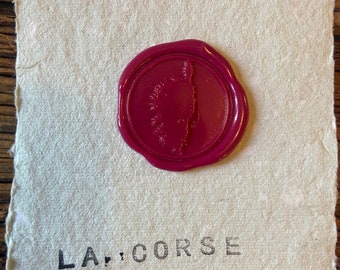 Joli sceau avec la Corse pour cachet de cire corse : snailmail, journaling, mariage, déco, DIY, petit packaging...