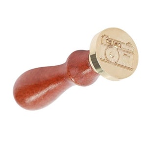 Sello con cámara - Sello de cera para cámara para sobre, souvenir, decoración...