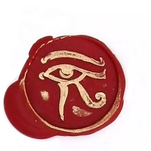 Joli sceau OEIL D'HORUS fait main en Europe : pour cachet de cire sur une carte, une enveloppe, idée cadeau...