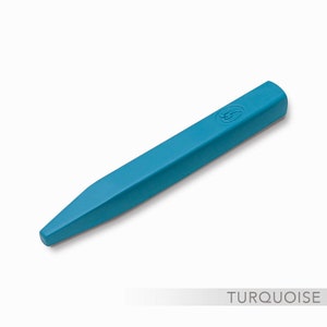 Grand bâtonnet de cire à cacheter turquoise pour cachet de cire -  Bâton cire turquoise de grande qualité, odeur de miel = 20 sceaux