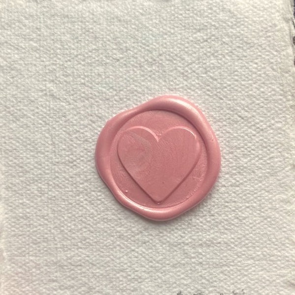 Pretty seal with a heart for heart wax stamp: Valentine's Day, snailmail, journaling, wedding, decoration, DIY, small packaging...