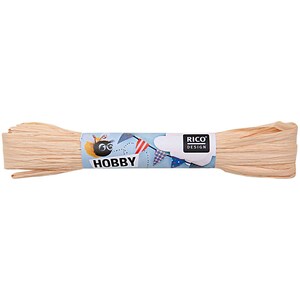 Bobine de 30m de raphia coloris naturel beige - Ficelle nature