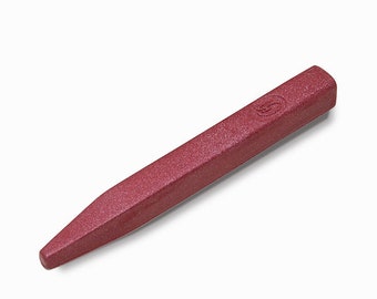 Grand bâtonnet de cire à cacheter rouge paillette pour cachet de cire -  Bâton cire rouge métal de grande qualité, odeur de miel = 20 sceaux