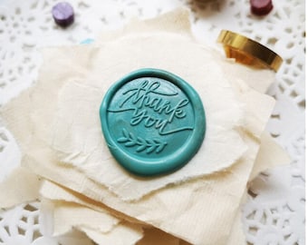 Seal for wax stamp "Thank you" ("Thank you") - Seal thank you for Mother's Day, gift, wedding, decoration ...