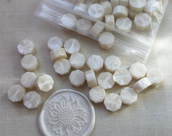 100 granules of pearly white wax - Wax for pearly white wax stamp