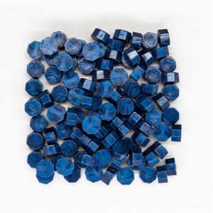100 korrels nachtblauwe afdichtingswas voor seal - Waskorrels voor midnight blue wax stempel op cadeauverpakking, slakkenpost...