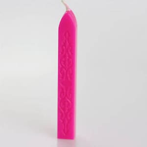 Bâtonnet de cire fluo rose pour cachet de cire - Baton de cire rose fluo