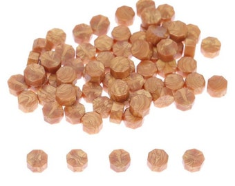 100 Golden Wax Granules for Seal - Wax Granules for Gold Wax Seal