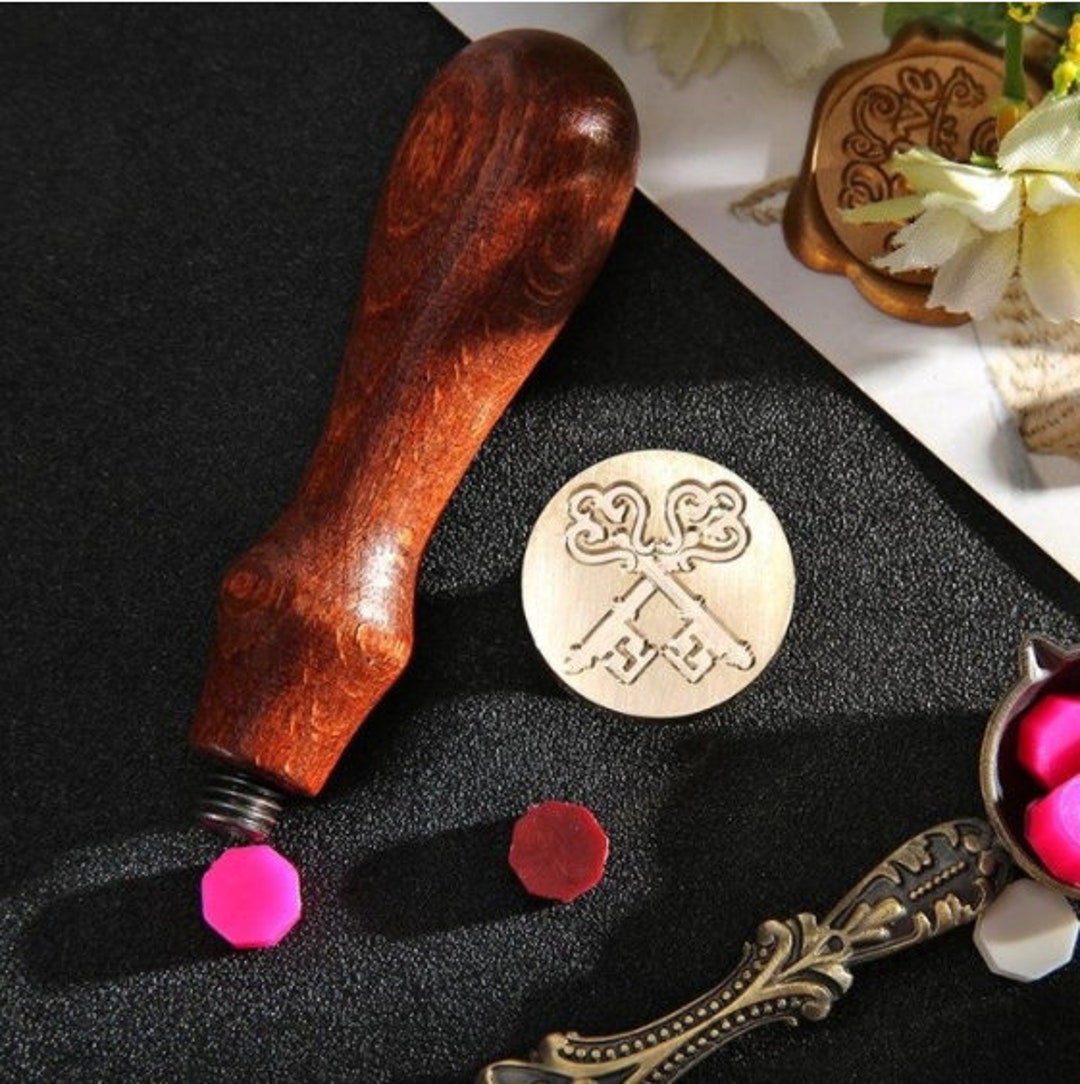Seal With Keys to Make a Wax Stamp Yourself Etsy
