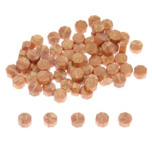 100 granulés de cire dorée pour cachet de cire or - Cire dorée à utiliser avec un sceau à cacheter