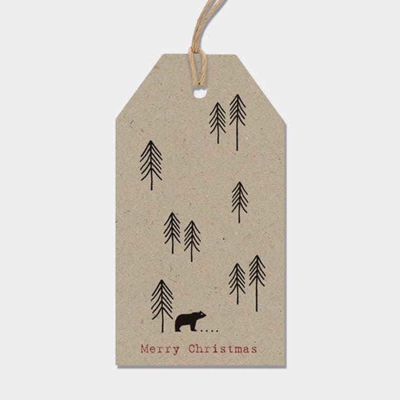 Cardboard label for Christmas 6 very large thick cardboard tag kraft