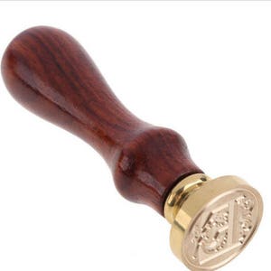 Sceau lettre E en majuscule pour cachet de cire alphabet E