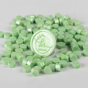 100 parelgroene afdichtingswaskorrels - Wax voor parelgroene wasafdichting
