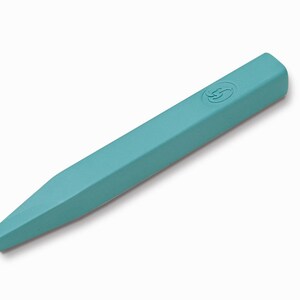 Grand bâtonnet de cire à cacheter aquamarine pour cachet de cire -  Bâton cire aquamarine de grande qualité, odeur de miel = 20 sceaux