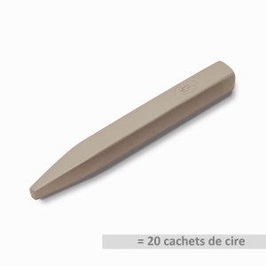 Grand bâtonnet de cire à cacheter beige pour cachet de cire -  Baton cire beige de grande qualité, odeur de miel = 20 sceaux