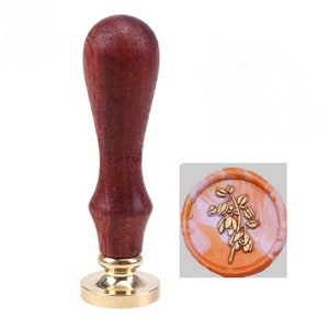 Sello de rama en flor para hacer un bonito sello de cera - Para sello de cera de flor de eléboro.