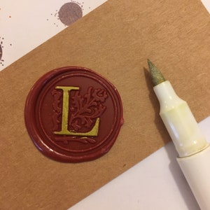 Gold felt for wax stamp - ACID FREE, gold wax stamp pen, DIY wax stamp