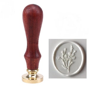 Sceau pour cachet de cire Jolie fleur - Sceau jolie fleur pour tampon de cire mariage, déco, création...