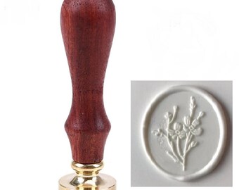 Seal for Pretty flower wax stamp - Pretty flower seal for wedding wax stamp, decoration, creation...