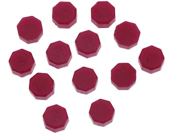 100 Vintage Red Wax Pellets for Wax Seal Stamp - Burgundy Wax for Use with a Seal