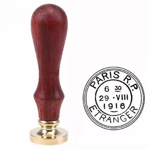 Sceau à cacheter Paris Airmail, Sceau pour décorer une enveloppe, un emballage artisanal, une lettre personnalisée...