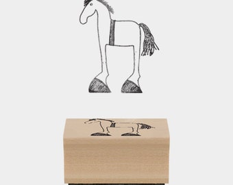 Nice stamp with a horse - Horse stamp for handamde creation, DIY, gift wrapping...