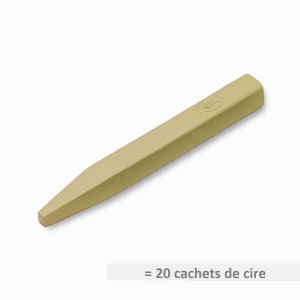 Grand bâtonnet de cire à cacheter pistache pour cachet de cire -  Baton cire pistache de grande qualité, odeur de miel = 20 sceaux