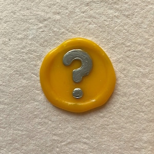 Schönes Siegel mit Fragezeichen für Wachsstempel-Fragezeichen: Mystery Seal, Escape Game, Rollenspiel, Verpackung...