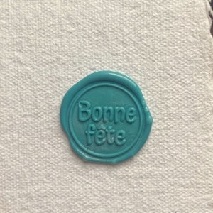 Joli sceau avec "Bonne fête" pour cachet de cire Bonne fête : snailmail, journaling, mariage, déco, DIY, petit packaging...