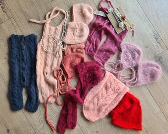 Luxury Newborn Photography Props Bundle – Angora & Silk Mohair