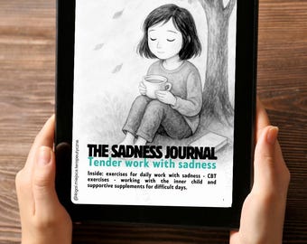 Sadness Journal PDF | CBT Workbook | Emotional Healing Printable | Inner Child Work | Mental Health Journal