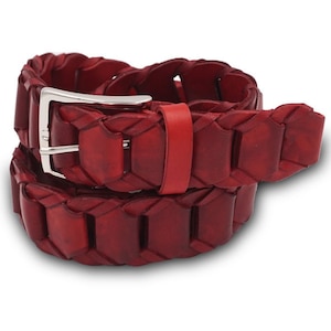 Braided belt made with Italian leather, Mario Doni leather belt, men&#39;s belt, handcrafted belt, women&#39;s belt, Best man gift