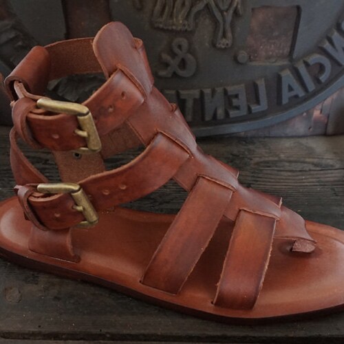 customized Man Sandal in leather hand made Men handmade sandals in Vegetable tanned Leather Mario Doni colored made in Italy Shoes Mens Shoes Sandals Fisherman 