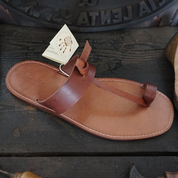 Sandales faites à la main pour hommes en cuir et cuir végétal Mario Doni, sandales en cuir personnalisables faites à la main pour hommes, Fabriquées en Italie