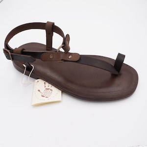 Handmade Men&#39;s Flip Flops in Vegetable Tanned Leather and Genuine Leather, Mario Doni Italian Leather Sandals, Handmade Made in Italy