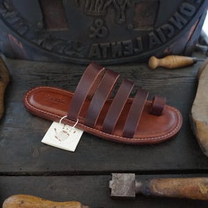 Women&#39;s sandals in leather and genuine vegetable leather made in Italy, customizable handmade sandal, Mario doni handmade sandals