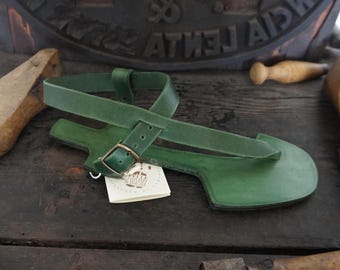 Handmade Barefoot Sandals in Vegetable-Tanned Leather Made in Italy, Men's Flip-Flops, Mario Doni Barefoot Shoes, Men's Barefoot