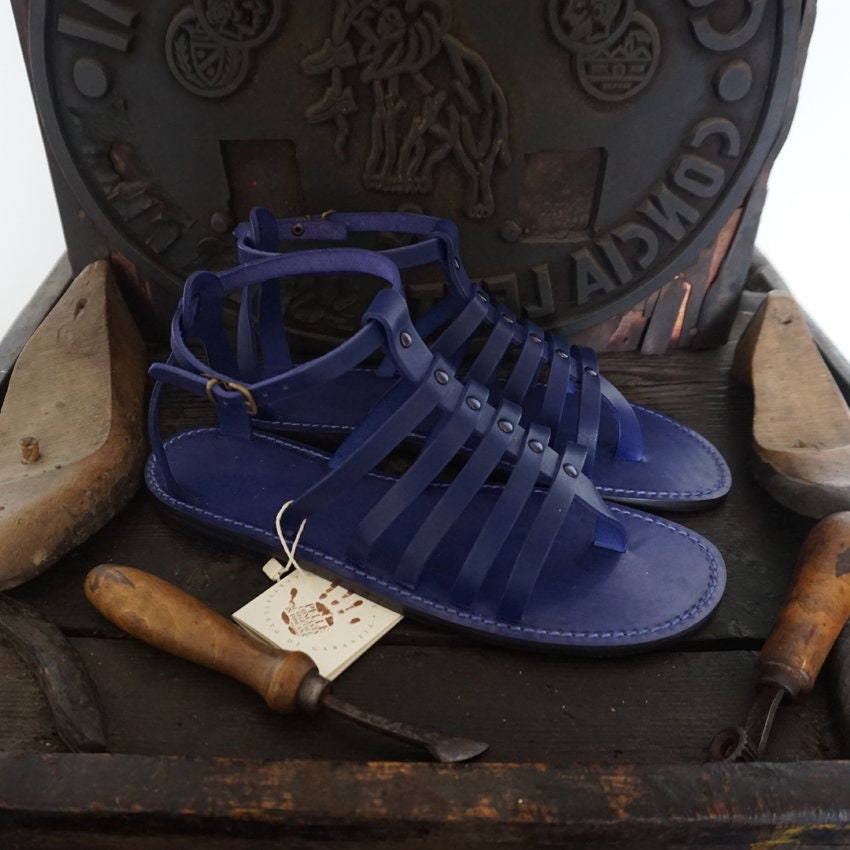 Navy blue hotsell gladiator sandals