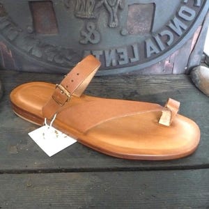 Handcrafted men's flip-flops, Mario Doni leather men's sandals, summer flip-flops, gifts for him, handmade sandals image 1