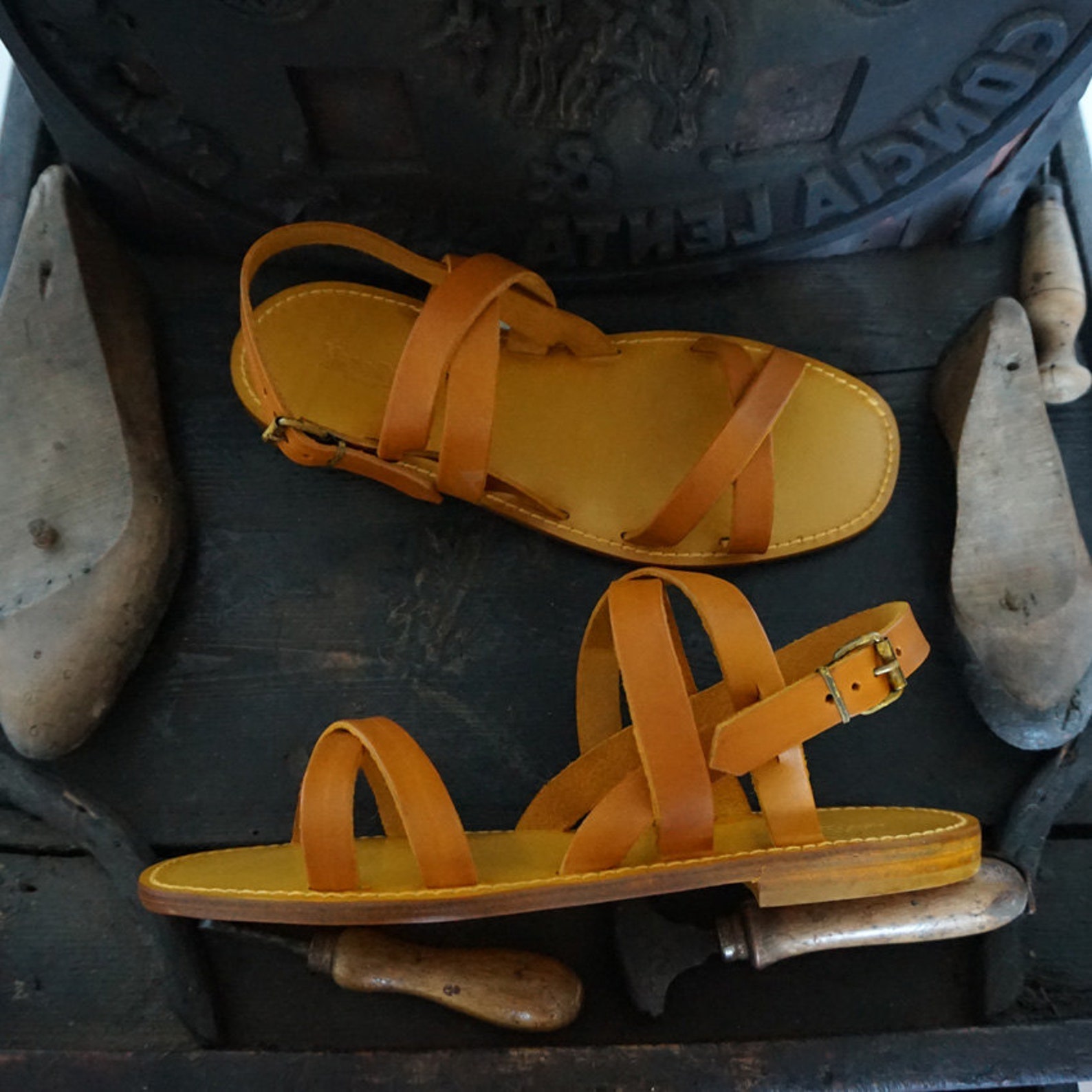 custom made mens sandals