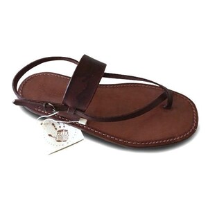 Mario Doni Men's Thong Sandals in Vegetable Tanned Leather and Leather, Handmade, Customizable Men's Leather Sandals, Made in Italy image 5