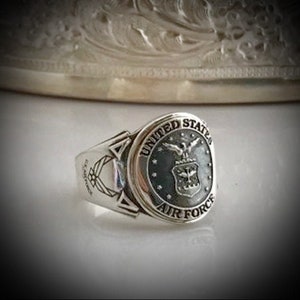 United States Air Force Ring Sterling Silver By  Sir Yes Sir