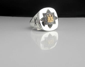 Königlich Dragoner Garderregiment Silber Ring