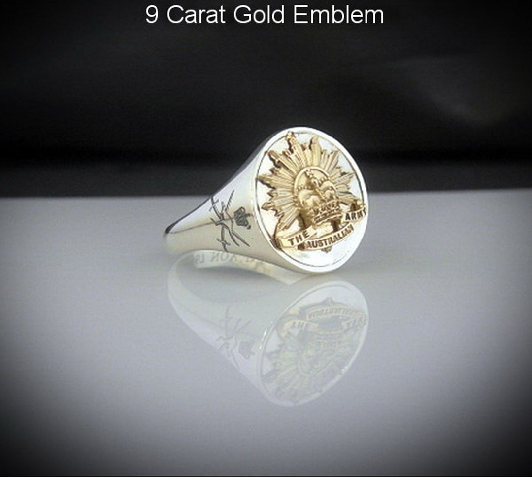 Men's New Patterned 9 Carat White / Yellow Gold Ring - Jordans Jewellers